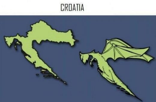 Албанија личи на кондом, Македонија мозок, Хрватска на змеј