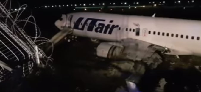 Авион излета од писта во Сочи, 18 повредени