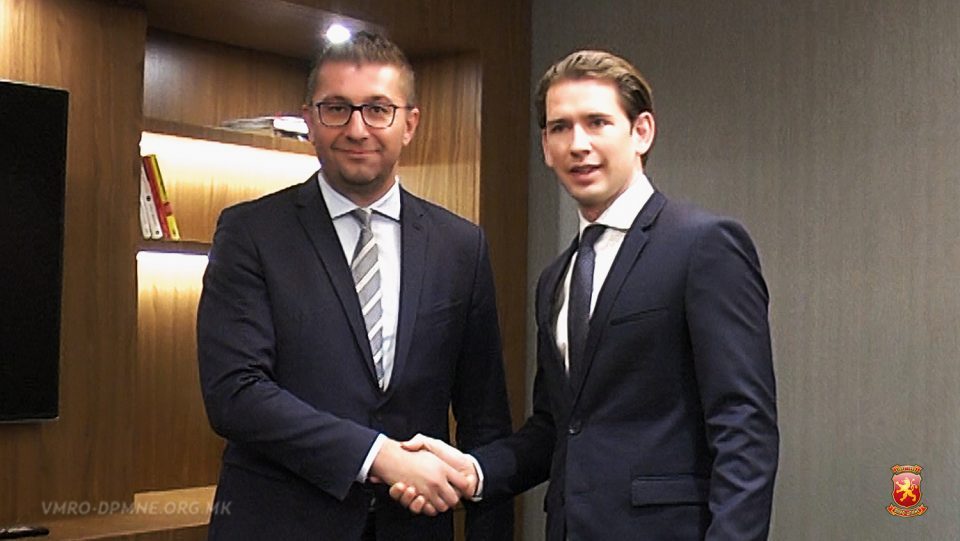 Мицкоски оствари средба со австрискиот канцелар Курц (ВИДЕО)