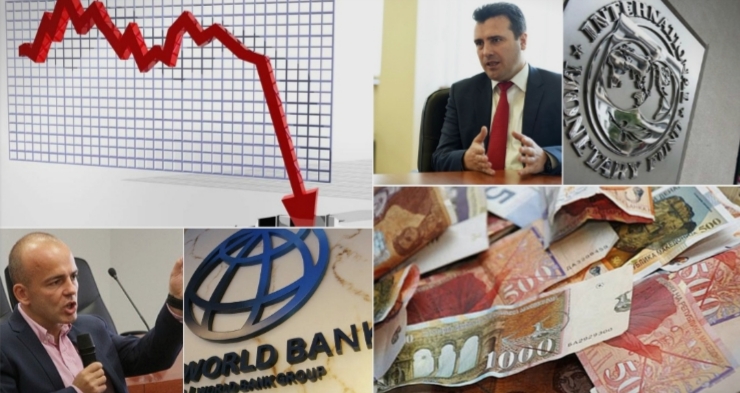 Додека Заев и Тевдовски лицитираат со бројки за економскиот раст, Светска банка и ММФ нè треснаа од земја