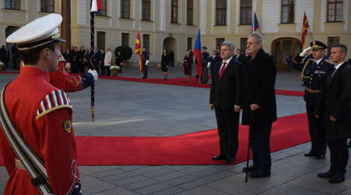 Претседателот Иванов на средби со чешкиот државен врв