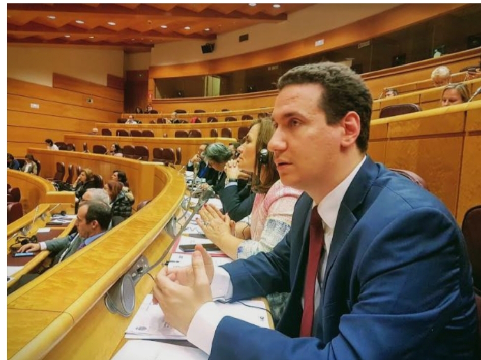 Ѓорчев се обрати во Сенатот на Шпанија, на конференцијата настапи под Уставното име Република Македонија