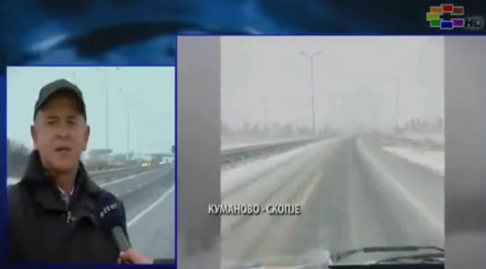 За раководител од „Македонија пат“ возачите се виновни што патиштата се затрупани со снег (ВИДЕО)