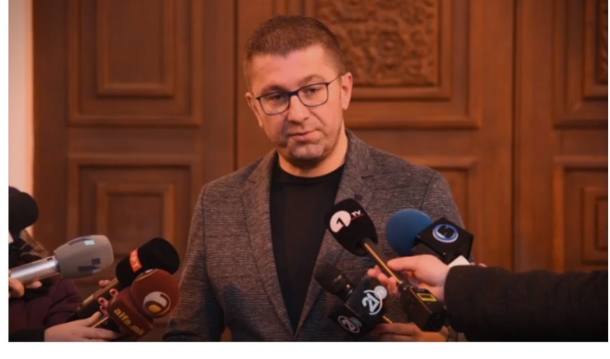 Мицкоски: Бараме веднаш Заев да си поднесе неотповиклива оставка, формирање на техничка влада и предвремени избори