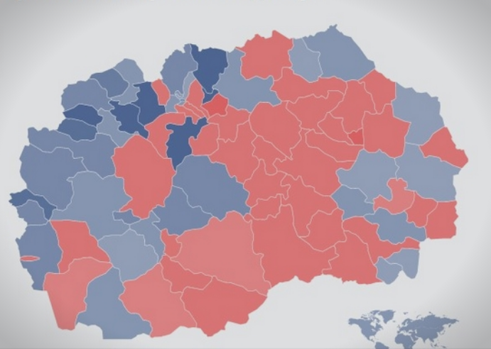 ВМРО- ДПМНЕ победи во 43 општини, СДСМ во 37 (ФОТО)