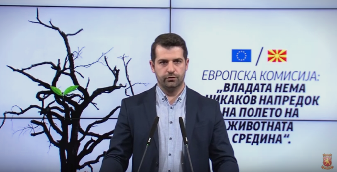 Томовски: СДСМ и Заев немаат мрднато со прст- и ЕК во извештајот нотира дека владата нема никаков напредок на полето на животната средина