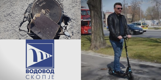 Во Скопје импровизирани шахти опасни по живот, „Водовод и канализација“ мува не ги лази, граѓаните го прашаа Шилегов „Каде да ги возиме тротинетите“?