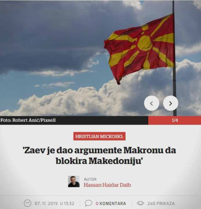„Вечерни лист“: Заев му ги даде аргументите на Макрон за да ја блокира Македонија