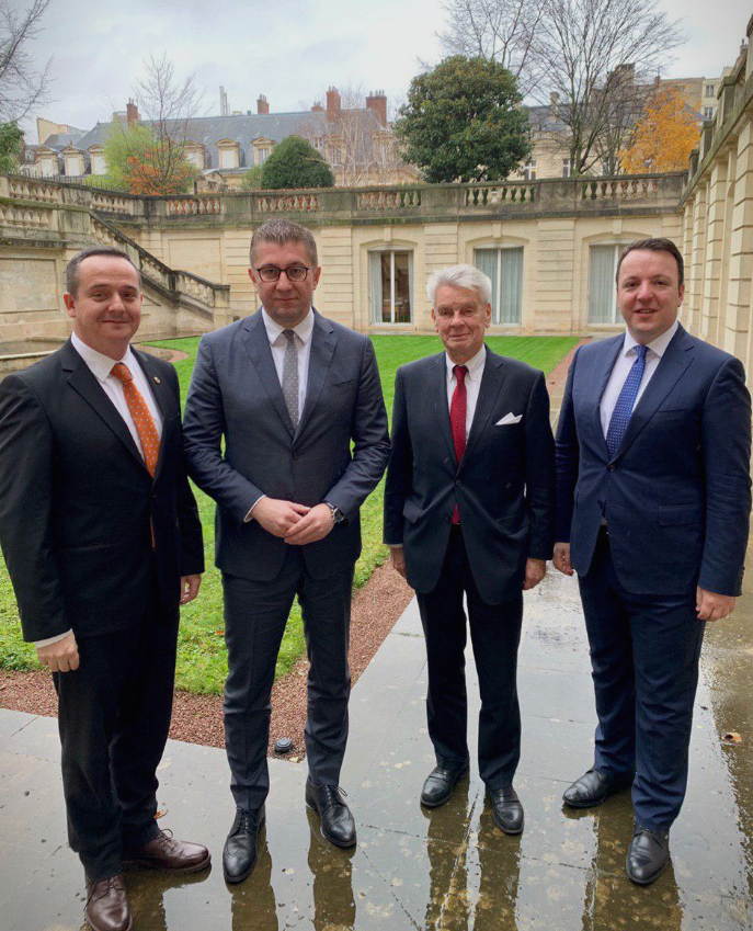 Мицкоски од Париз: Идната Влада на ВМРО-ДПМНЕ ќе испорача реформи и бескомпромисна борба против криминалот