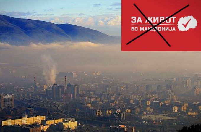 Македонија утрово 5-та најзагадена земја во светот- за граѓаните никако да дојде „животот за сите“ кој го ветуваше СДСМ до 2020 година!
