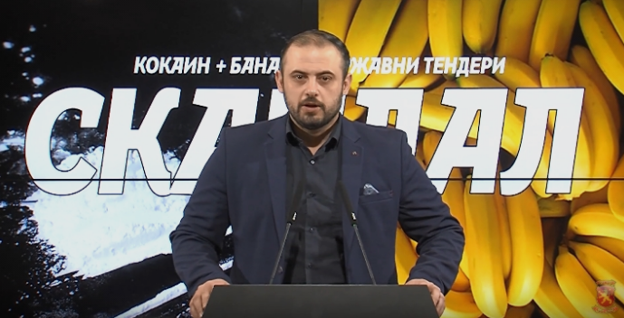 Ѓорѓиевски: Имаме компанија шверцер на кокаин која добивала државни тендери и заменик министер за МВР кој брифира информации со кои ја загрозува акцијата