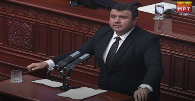 Мицевски побара разрешување на Спасовски: За време на говорот во Собранието техничкиот премиер кажа Република Македонија