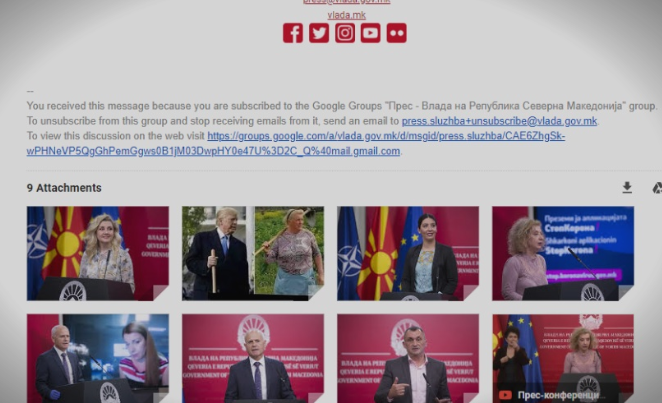 Нов гаф на Владата: Карикатура од Трамп испратена во официјално соопштение (ФОТО)