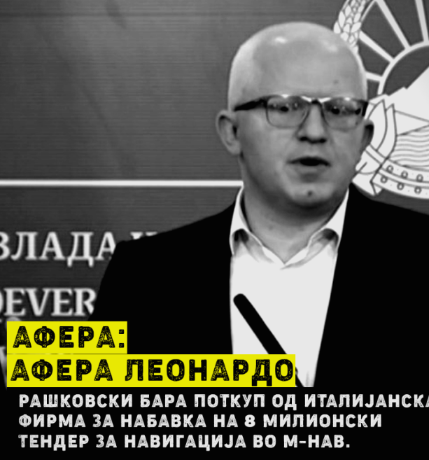 Стоилковски: Помина цела година од аферата Леонардо тешка 7 милиони евра во која беше вклучен Драги Рашковски, а епилог нема