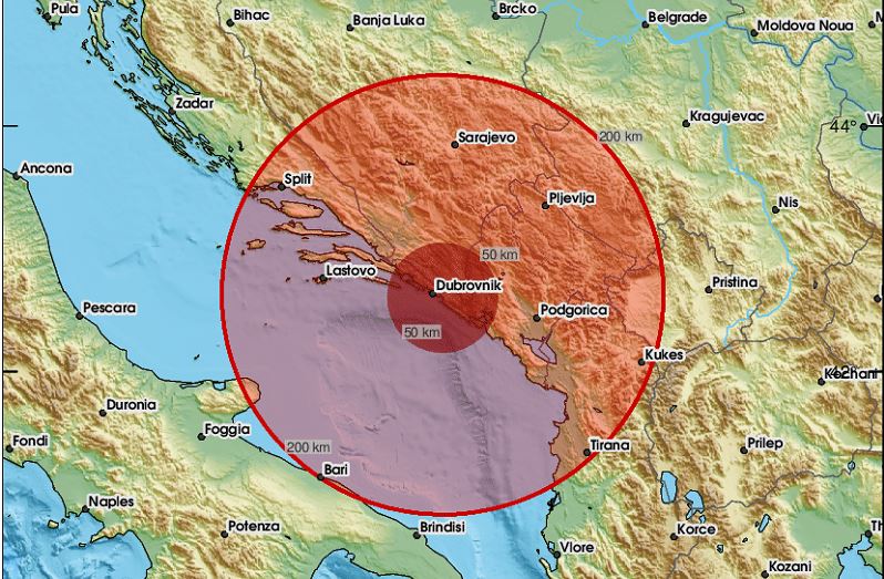 Земјотрес со јачина од 4 степени во Босна и Херцеговина