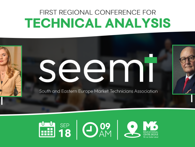 Гувернерката на Народна банка на првата регионална конференција во Скопје за техничка анализа на финансиските пари