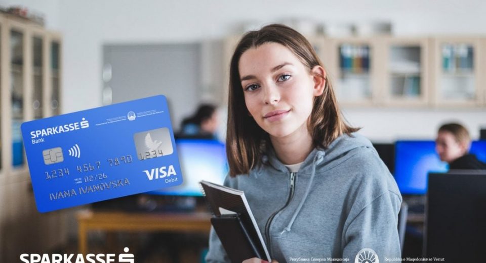 Информација до сите студенти: Нова виза дебитна картичка на Шпаркасе Банка во соработка со МОН