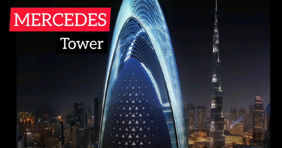MERCEDES- BENZ ВЛЕГУВА НА ПАЗАРОТ НА ЛУКСУЗНИ НЕДВИЖНОСТИ: Ќе градат кула во Емиратите со 225 станови (ВИДЕО)