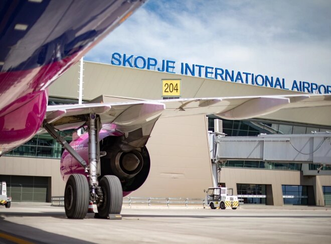 Скопскиот аеродором петти најпрометен во регионот во 2023 година
