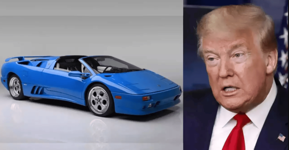 Lamborghini Diablo од 1997 година на Доналд Трамп продаден за 1,1 милиони долари
