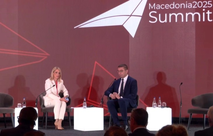 (Видео) Обраќање на премиерот Мицкоски на Самитот на „Македонија 2025“