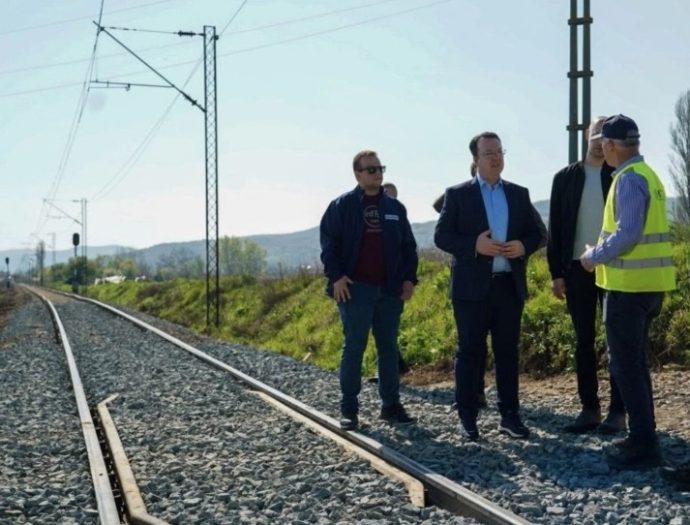 Николоски на увид на изградбата на железничката делница Бељаковце-Крива Паланка